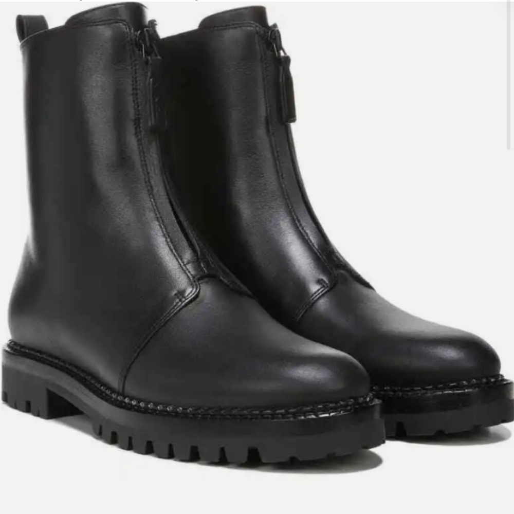 VINCE Cabria Water Resistant Front Zip Boot Size 6.5 US